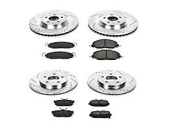 PowerStop Z23 Evolution Sport Brake Rotor and Pad Kit; Front and Rear (11-14 Mustang Standard GT)