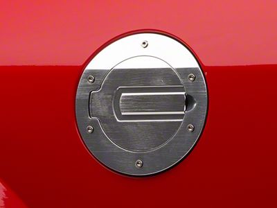 SHR Fuel Door; Brushed (05-09 Mustang)