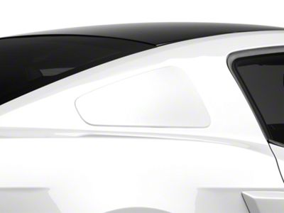 MMD GT350 Style Window Covers; Pre-Painted (10-14 Mustang Coupe)