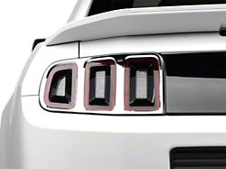 MMD Tail Light Trim; Chrome (13-14 Mustang)