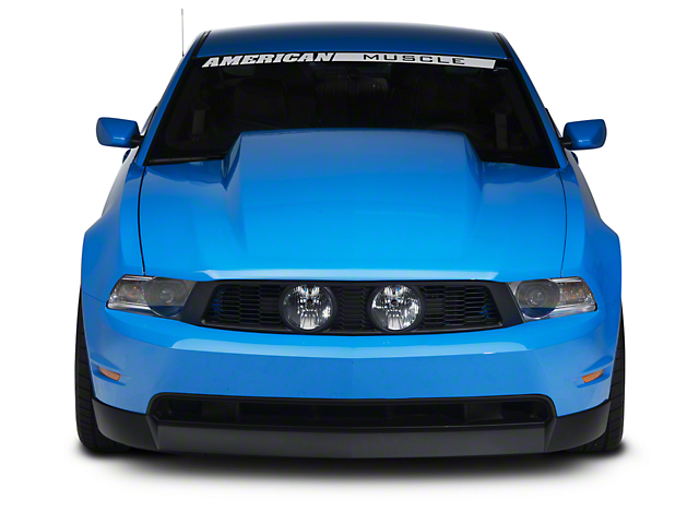 Cervini's 4-Inch Cowl Hood; Unpainted (10-12 Mustang GT, V6)