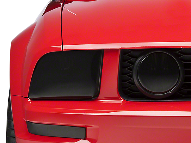 SpeedForm Headlight Covers; Smoked (05-09 Mustang GT, V6)