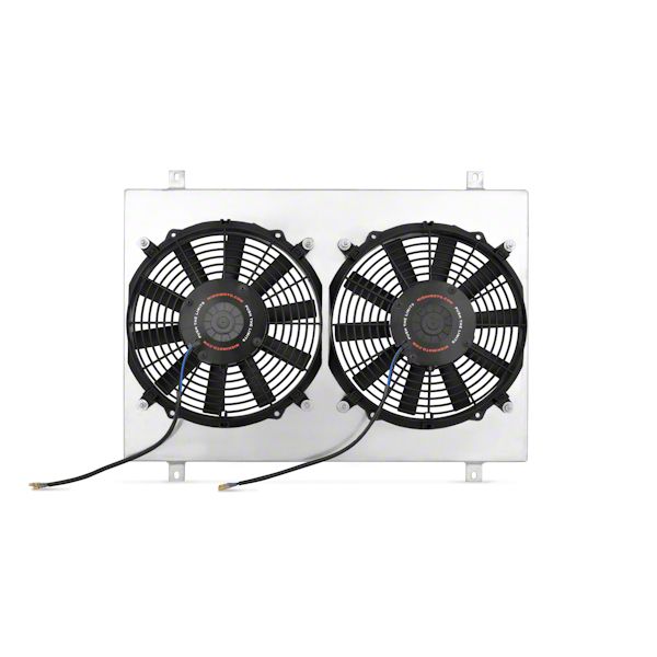 Mishimoto Dual High Flow 12-Inch Fans with Aluminum Shroud (79-93 5.0L Mustang)