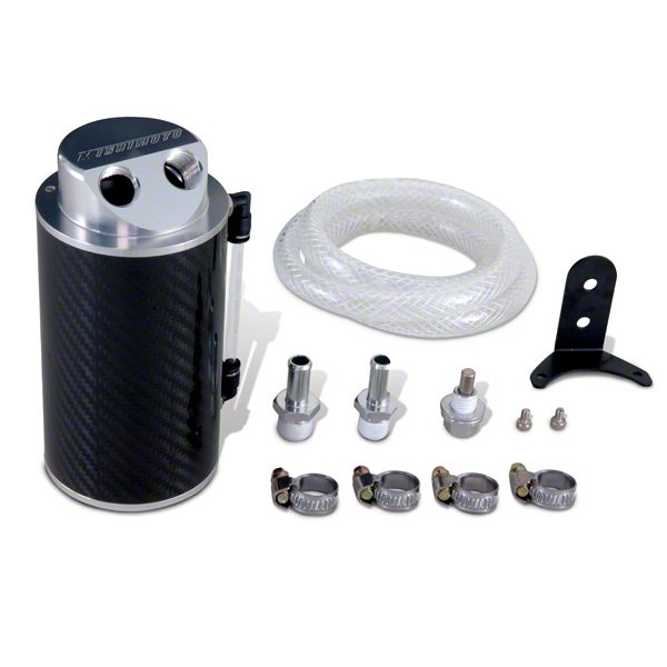 Mishimoto Mustang Oil Catch Can; Carbon Fiber MMOCC-CF (Universal; Some ...