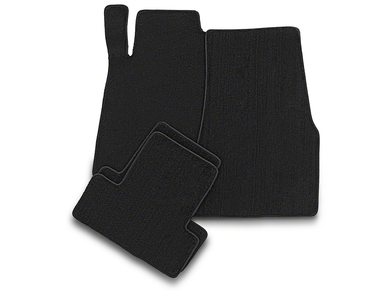 Lloyd Front and Rear Floor Mats; Black (13-14 Mustang)
