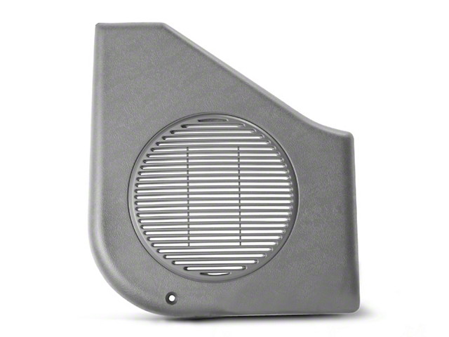 OPR Door Speaker Covers; Titanium Gray (87-93 Mustang)