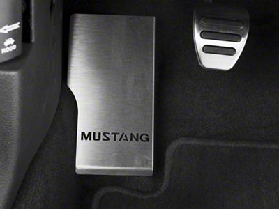 SpeedForm Dead Pedal Cover; Mustang Logo (05-14 Mustang)
