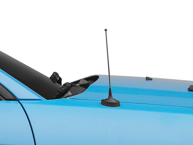 SpeedForm Fixed Black Antenna; 8-Inch (79-09 Mustang)