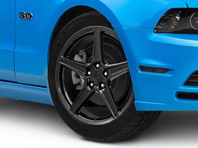Saleen Style Gloss Black Wheel; 19x8.5 (10-14 Mustang Standard GT, V6)