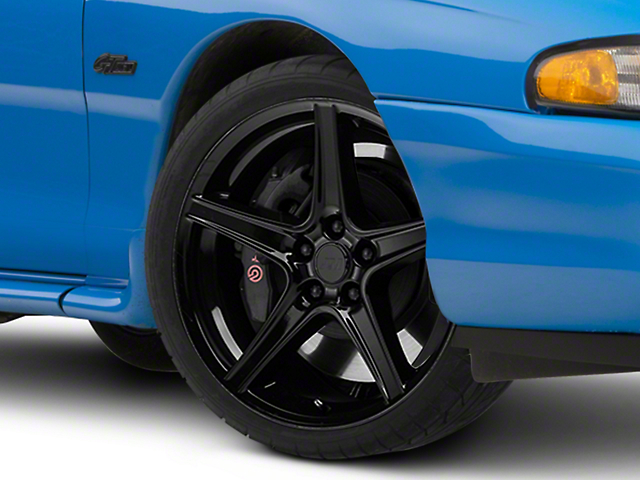 Saleen Style Gloss Black Wheel; 19x8.5 (94-98 Mustang)