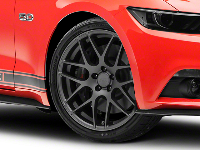 AMR Charcoal Wheel; 20x8.5 (15-23 Mustang GT, EcoBoost, V6)
