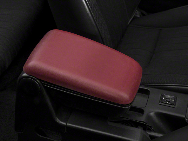 OPR Center Console Armrest Kit; Red (87-93 Mustang)