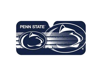 Windshield Sun Shade with Penn State University Logo; Navy (Universal; Some Adaptation May Be Required)