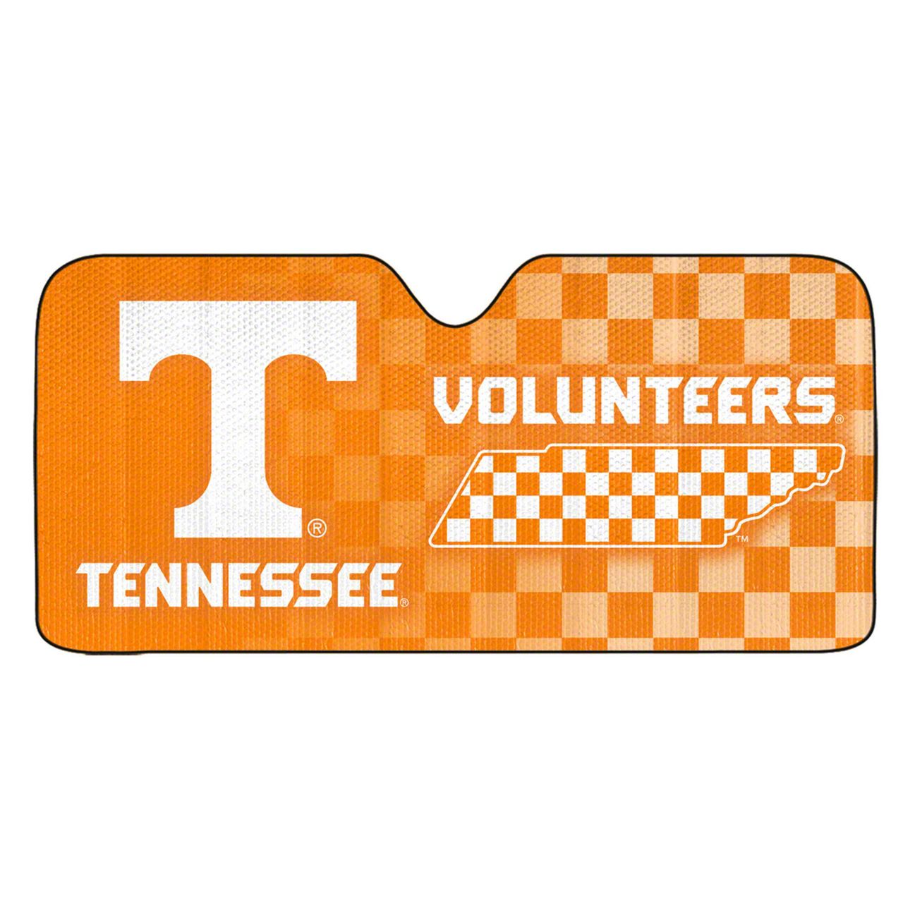 Windshield Sun Shade with University of Tennessee Logo; Orange (Universal; Some Adaptation May Be Required)