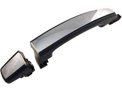 Exterior Door Handle; Front and Right; Rear Left and Right; Paint to Match; With Chrome Insert; Without Passive Entry; Plastic (10-15 Camaro)