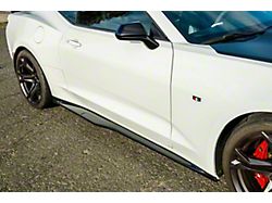 ZL1 Style Side Skirts; Hydro-Dipped Carbon Fiber (16-23 Camaro, Excluding ZL1)