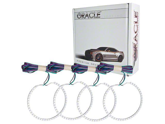 Oracle Round Style Dual LED Halo Headlight Conversion Kit; ColorSHIFT (14-15 Camaro, Excluding RS)