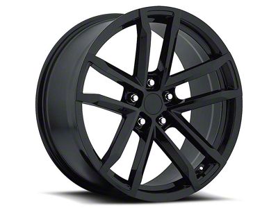 PR208 Gloss Black Wheel; Rear Only; 20x10 (10-15 Camaro)