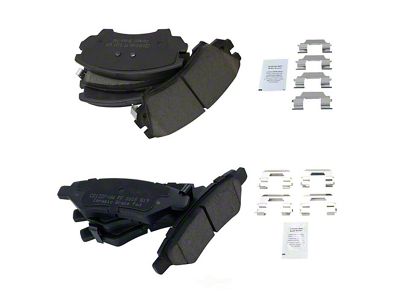 Ceramic Brake Pads; Front and Rear (10-15 Camaro LS, LT)