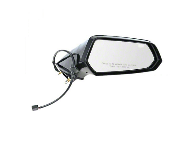 Powered Mirror without Auto Dimming; Paint to Match Black; Passenger Side (10-15 Camaro)