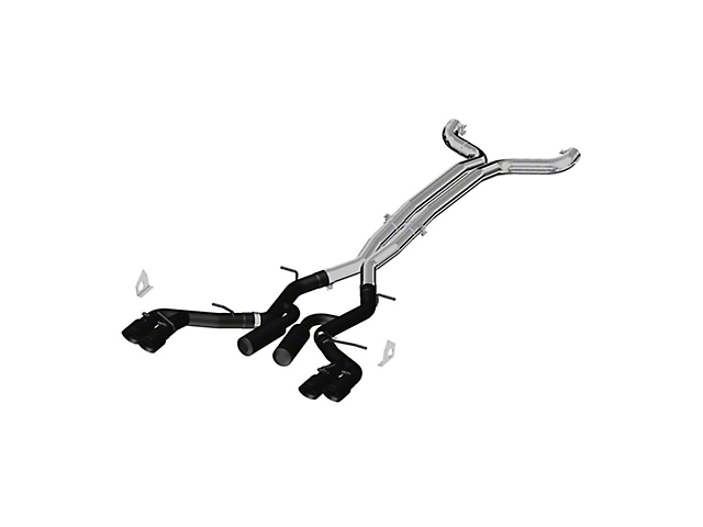 MBRP Armor BLK Cat-Back Exhaust; Race Version (16-23 Camaro SS Coupe w/ Manual Transmission & NPP Dual Mode Exhaust)