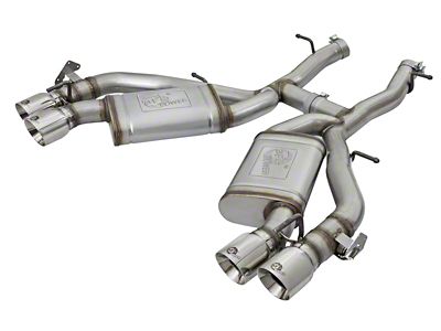 AFE MACH Force-XP 3-Inch Axle-Back Exhaust with Polished Tips (16-23 6.2L Camaro Coupe w/ Manual Transmission & NPP Dual Mode Exhaust)