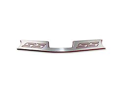 American Brothers Design Trunk Latch Sill with SS Logo; Crush (10-15 Camaro)