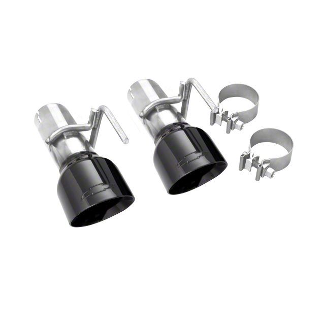 GM Camaro Exhaust Tips; Black Chrome 84451447 (1623 Camaro) Free