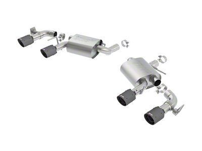 Borla S-Type Axle-Back Exhaust with Black Carbon Fiber Tips (16-23 Camaro SS w/ NPP Dual Mode Exhaust)