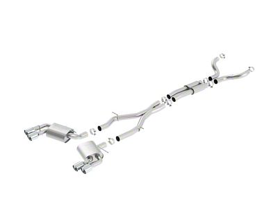 Borla S-Type Cat-Back Exhaust with Polished Tips (16-23 Camaro SS Coupe w/ NPP Dual Mode Exhaust or Quad Exhaust)