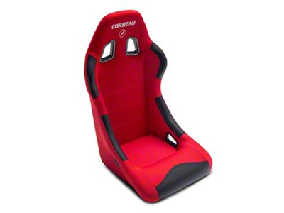 Corbeau Forza Racing Seat; Red Cloth (10-23 Camaro)
