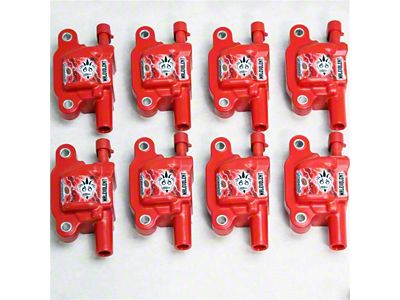 Granatelli Motor Sports Malevolent Series Coil Packs; Red (16-23 Camaro SS, ZL1)