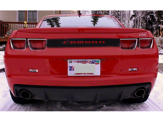 Rear Camaro Lettering; Red Composite (10-15 Camaro)
