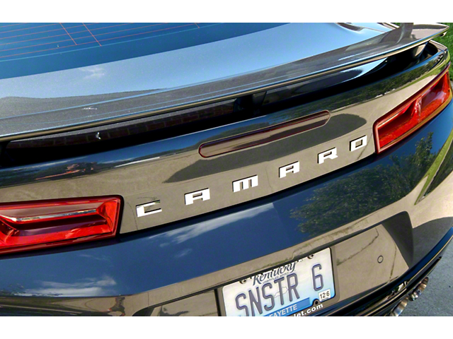Rear Camaro Lettering; Stainless Steel (16-18 Camaro)