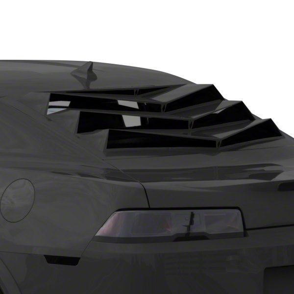 Bakkdraft Quarter Window Louvers; Carbon Flash (10-15 Camaro Coupe)