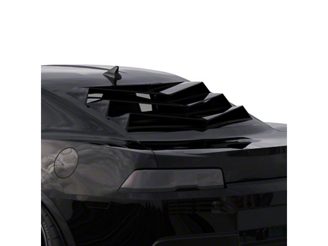 Bakkdraft Rear Window Louver; Gloss Black (10-15 Camaro Coupe)