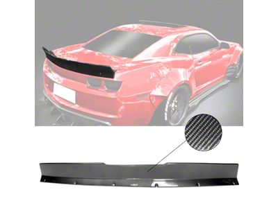 Rear Spoiler; Carbon Fiber Print (10-13 Camaro)