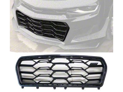 ZL1 1LE Style Lower Replacement Grille; Black (17-23 Camaro ZL1)