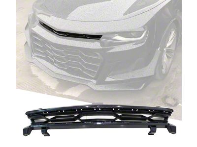 ZL1 1LE Style Upper Replacement Grille; Black (17-23 Camaro ZL1)