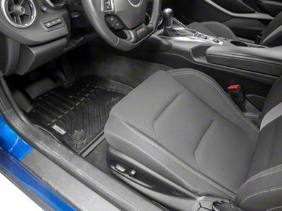 MMD TruShield Series Precision Molded Front and Rear Floor Liners; Black (16-23 Camaro)