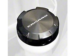 Drake Muscle Cars Billet Aluminum Washer Fluid Reservoir Cap; Black (10-15 Camaro)