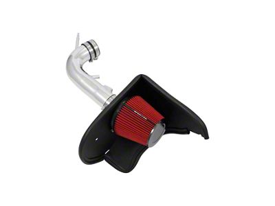 Spectre Performance Cold Air Intake with Red Filter; Polished (16-19 V6 Camaro)