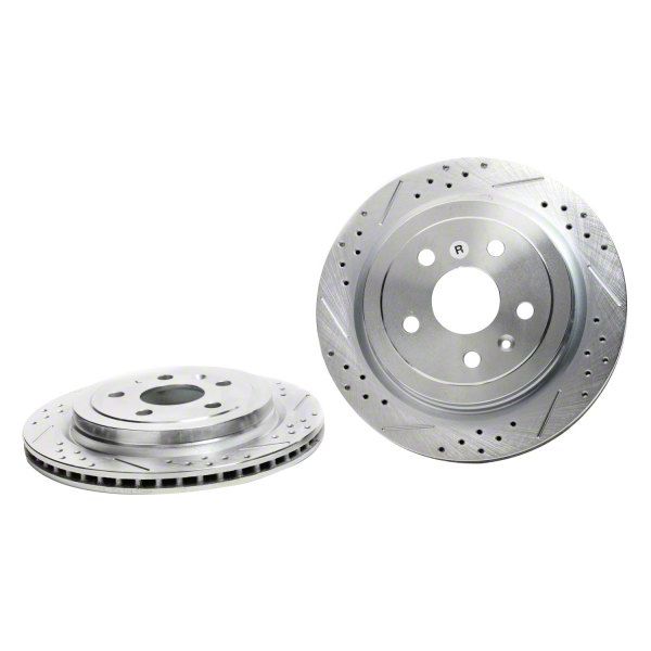 Baer Sport Camaro Drilled and Slotted Rotors; Rear Pair 55171020 (10