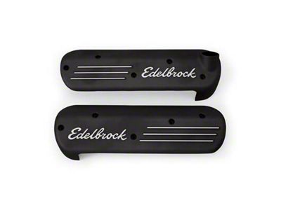 Edelbrock LS Series Coil Covers; Black (99-02 5.7L Camaro)
