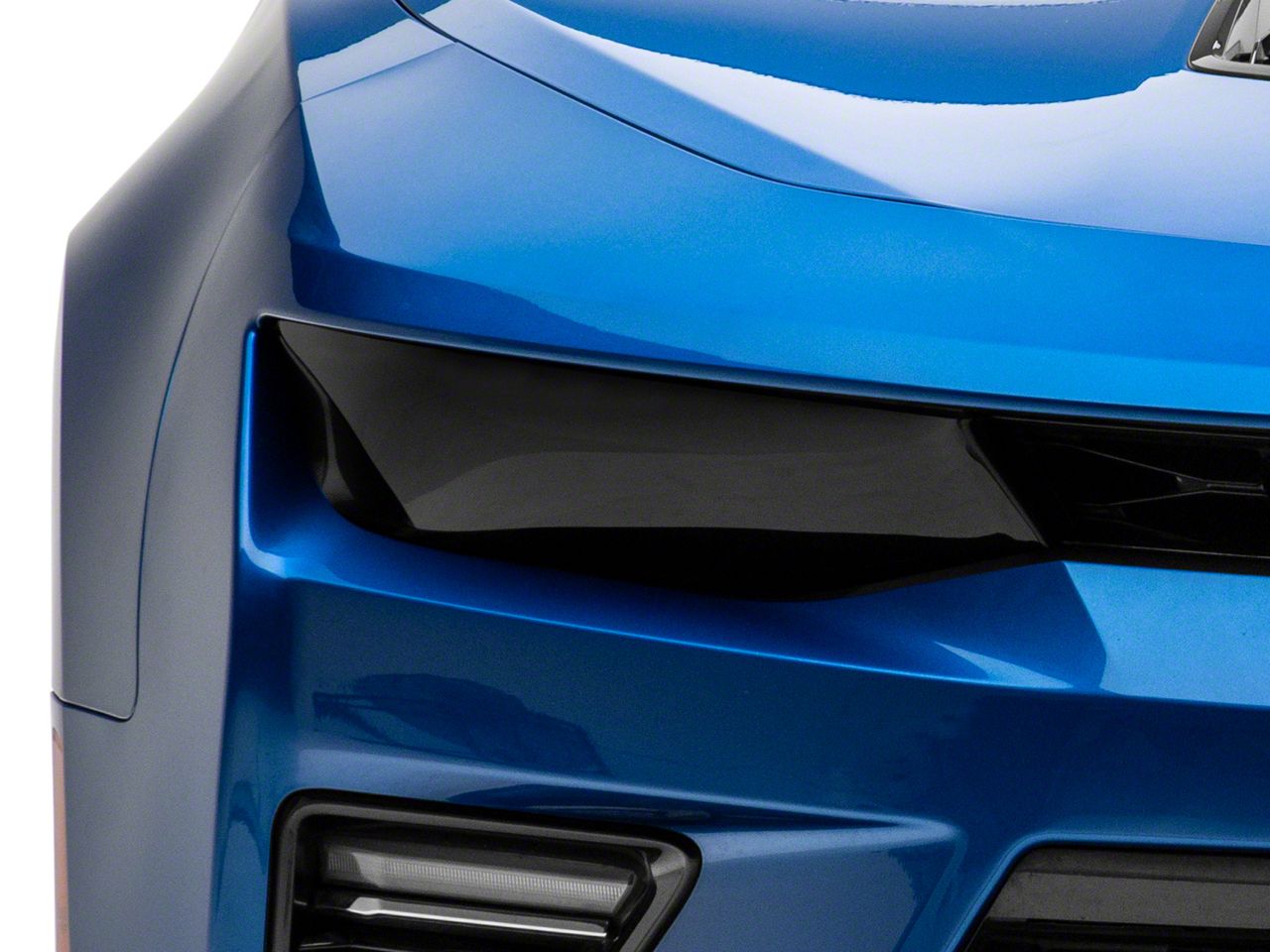 Camaro Headlight Covers; Smoked (1618 Camaro) Free Shipping
