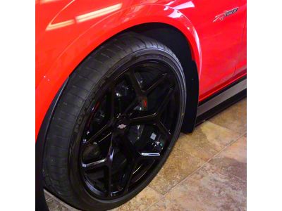 Deluxe Short Rock Guards; Front Only (14-15 Camaro Z/28)