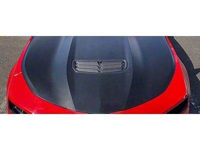 LT1 Factory Style Hood Vent; Carbon Fiber (19-23 Camaro SS)
