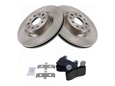 Ceramic Brake Rotor and Pad Kit; Front (16-23 Camaro SS w/ 4-Piston Front Calipers)