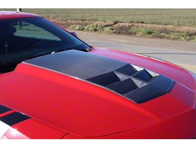 ZL1 Style Hood Insert; Carbon Fiber (10-15 Camaro, Excluding Z/28 & ZL1)