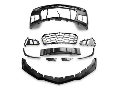 MP Concepts ZL1 1LE Style Front Bumper with DRL; Unpainted (19-23 Camaro w/ Factory LED Headlights, Excluding ZL1)